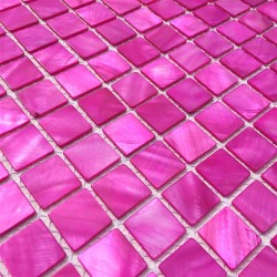 mosaique de nacre pour douche et salle de bain 1m Nacarat Rose