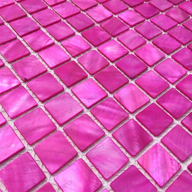 azulejo de mosaico de perlas perlas de baño 1m Nacarat Rose