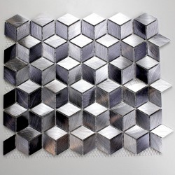 Aluminium mosaic wall backsplash kitchen and bathroom HIBA