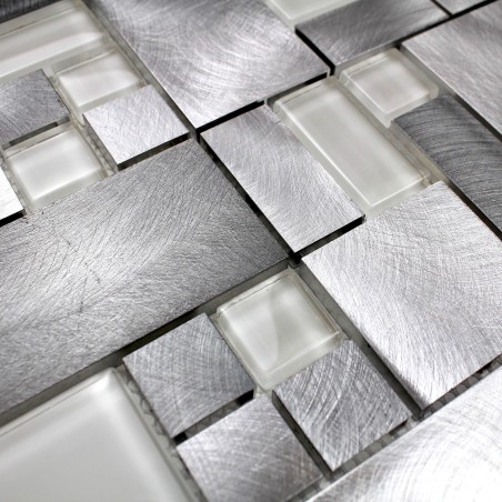 mosaico azulejo aluminio muro cocina ducha y baño ASPEN mosaico azulejo aluminio muro cocina ducha y baño ASPEN