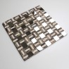 Mosaique carrelage marbre et inox mp-lotta