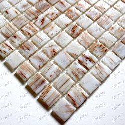 Mosaico pasta de vidrio, azulejo pasta de vidrio 1 placa modelo GOLDLINE TURQUOISE