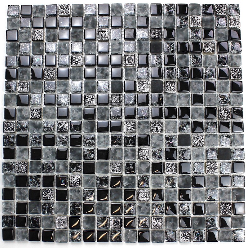 Mosaique noir en verre et pierre mvp-shiro Mosaique noir en verre et pierre mvp-shiro