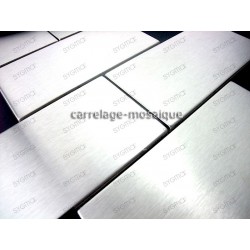 carrelage inox mosaique inox 1 plaque BRIQUE 150