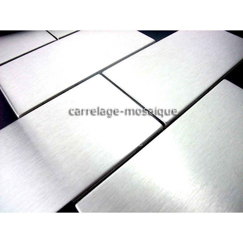 carrelage inox mosaique inox 1 plaque REGULAR 48