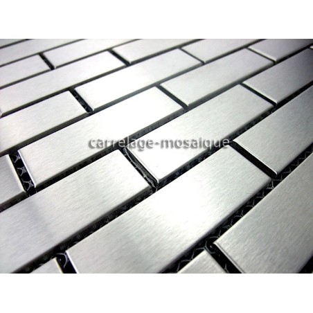 carrelage inox mosaique inox 1 plaque BRIQUE 64 carrelage inox mosaique inox 1 plaque BRIQUE 64