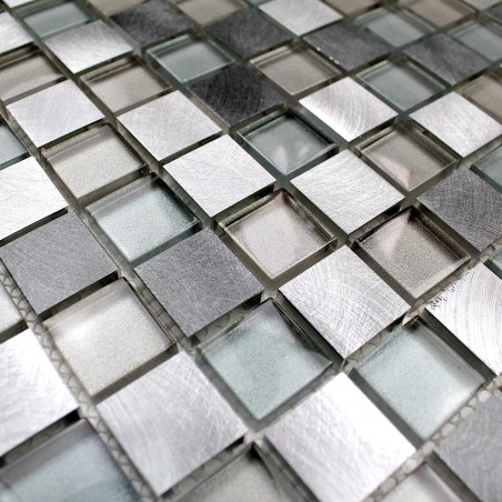 Carrelage mosaique aluminium mur et sol HEHO