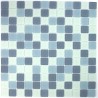 Mosaique carrelage verre 1 plaque MAT GRIS