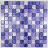 MOSAICO DE ALUMINIO Y VIDRIO AZULEJOS 1 PLACA MODELO SLOT MOKA