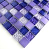 MOSAICO DE ALUMINIO Y VIDRIO AZULEJOS 1 PLACA MODELO SLOT MOKA