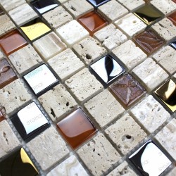 bathroom wall and glass stone and steel Malika floor tiles