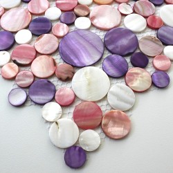 mosaique nacre carrelage REDONDO VIOLET