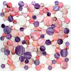 mosaique nacre carrelage REDONDO VIOLET