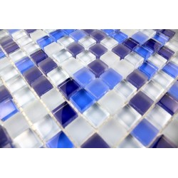 Carrelage mosaique verre 1 plaque IRIS