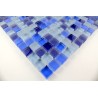 Carrelage mosaique verre 1 plaque IRIS