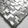 mosaico aluminio frente cocina ducha baño 1m Sekret