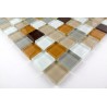 Mosaique carrelage verre 1 plaque HONEY