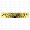 borer stainless stell mosaic 1pc Galet gold