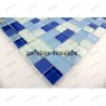 Mosaic tiles glass Cubic Bleu 1sqm