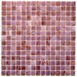Mosaique pate de verre douche salle de bain vitro rose 1m2