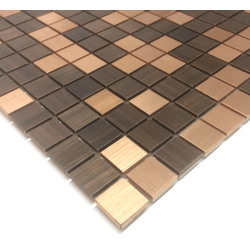 Mosaique inox crédence de cuisine fond de hotte SOUL