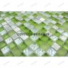 Mosaique verre et pierre douche italienne, salle de bain samba 1m2