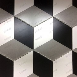 Carreaux ciment imitation carrelage decoration cube