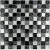 suelo mosaico cristal ducha baño frente cocina 1m2 lux noir 23