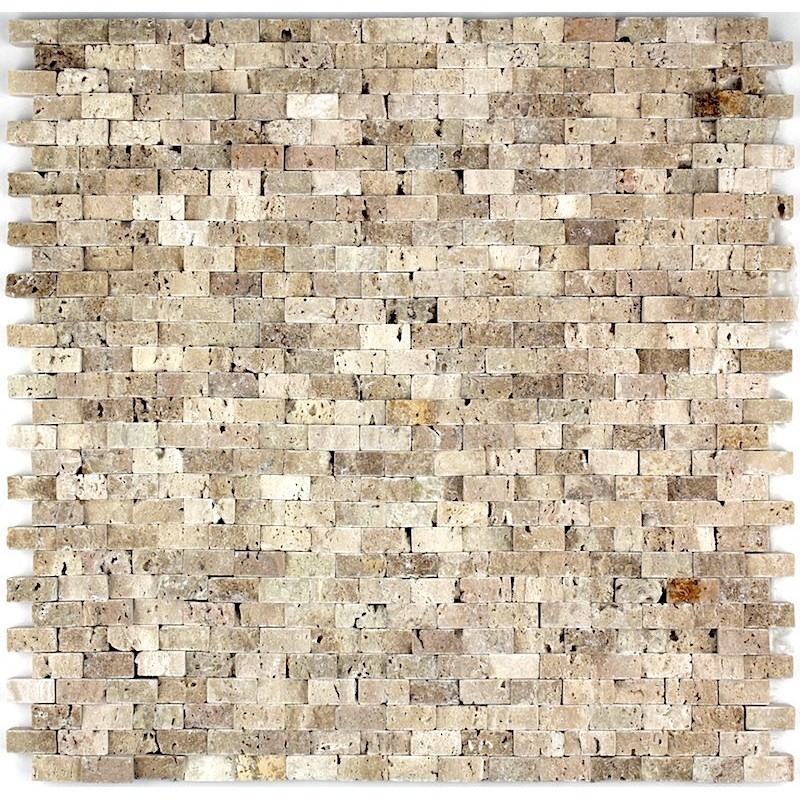 Mosaico de piedra cinza beige 1m2