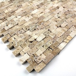 Mosaico de piedra cinza beige 1m2