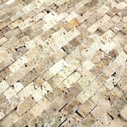 Mosaico de piedra cinza beige 1m2