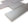 Mosaique inox credence cuisine brick 150 miroir