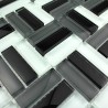suelo mosaico cristal ducha baño frente cocina city noir 1m2