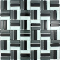 suelo mosaico cristal ducha baño frente cocina city noir 1m2
