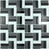 suelo mosaico cristal ducha baño frente cocina city noir 1m2