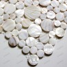 Mosaic mother of pearl redondo blanc 1sqm