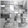 Aluminium mosaic sample for splashback worktop