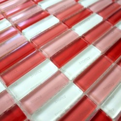 sample glass mosaic for shower bathroom or splashback Rectangular Rouge