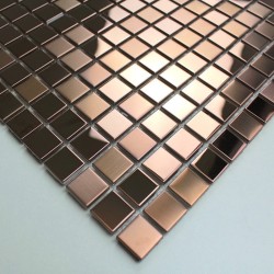 sample stainless stell mosaic for splashback bathroom Mixtion cuivre