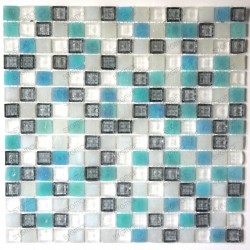 muestra mosaico vidrio para suelo de ducha y muro Crystal Holly