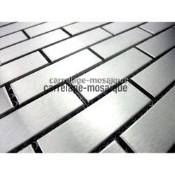 sample of stainless stell mosaic for splashback kitchen Brick 64