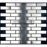 sample of stainless stell mosaic for splashback kitchen Brick 64