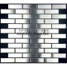 sample of stainless stell mosaic for splashback kitchen Brick 64