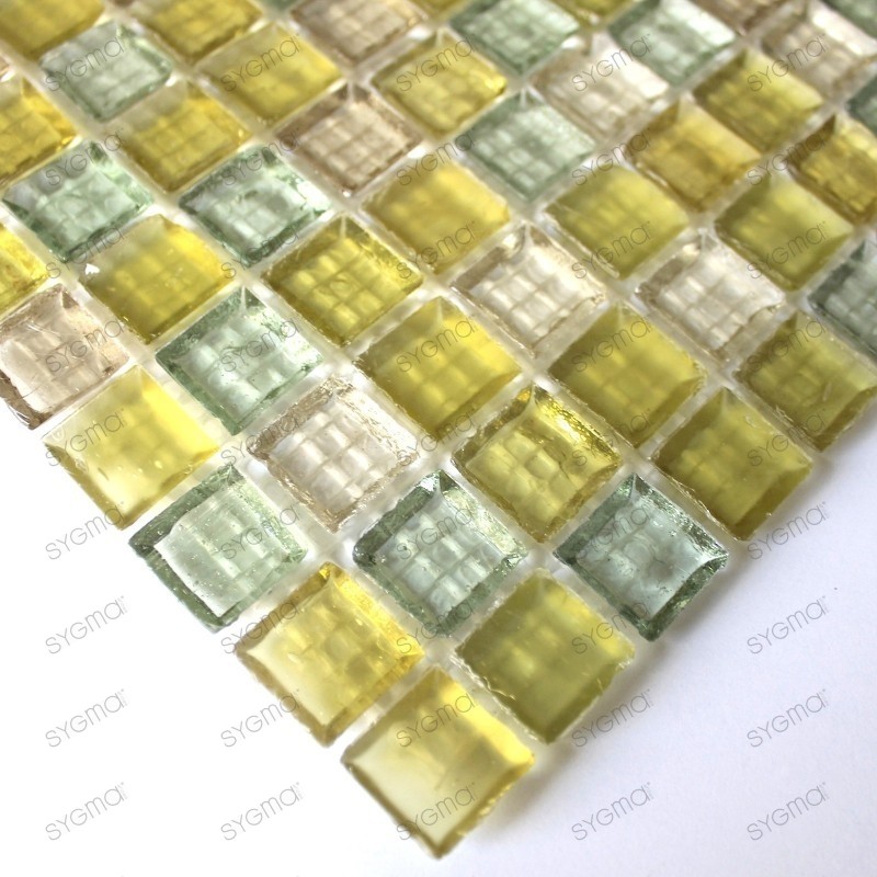 Mosaique de verre douche italienne crystal jimy echantillon