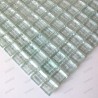 sample of glass mosaic for italian shower Crystal neutre