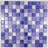 Mosaique aluminium credence cuisine Nomade violet echantillon