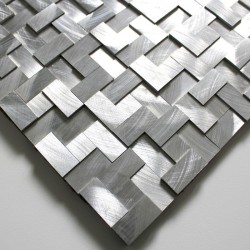 Aluminium mosaic for splashback worktop kitchen Konik sample