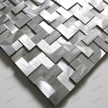 Aluminium mosaic for splashback worktop kitchen Konik sample
