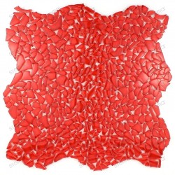 Mosaico vidrio ducha italiana osmose rouge muestra