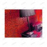 glass mosaic floor shower wall bathroom Osmose Rouge sample